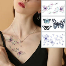 Load image into Gallery viewer, Elegant Waterproof Temporary Butterfly Sticker Tattoo Fake  Halloween Party Tattoo For Woman Girls

