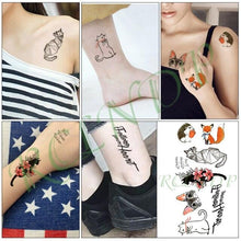 Load image into Gallery viewer, Elegant Waterproof Temporary Butterfly Sticker Tattoo Fake  Halloween Party Tattoo For Woman Girls
