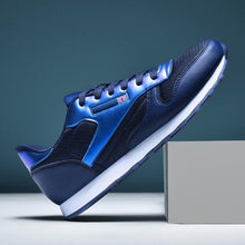 Load image into Gallery viewer, Elegant White Leather Mans Womens Sneakers Summer Lace-Up Trainers Gym Tennis Running Breathable High Quality Sport Women Mesh Wokrout Casual Slip On Flats Sneakers
