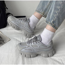 Load image into Gallery viewer, Elegant Women's Sneakers Lace Up Thick Platform Casual Shoes Leather Comfortable Walking Footwear Fashion New Lightweight Casual Everyday Walking Fashion Sneakers
