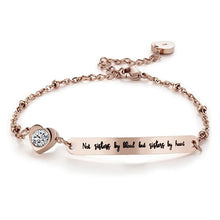 将图片加载到图库查看器，Elegant Women Stainless Steel Best Friends Bracelet Bangle Friend Jewelry Friendship Gift Cute Message Sisters Stainless Steel Cuff Bangle Gifts For Teen Girls Daughter Sister Best Friend
