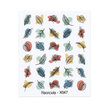 Load image into Gallery viewer, Embossed Nails Sticker 3D Flower Leaves Slider Water Transfer Nail Decals for Nail Art Transfer Sticker  3D Wave Design Decoration for Women Girls Art Stickers Decal Decoration Metallic Curve Strip Line Nail Decor
