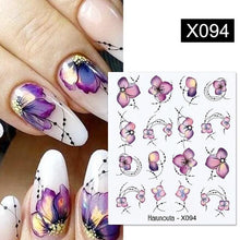 Load image into Gallery viewer, Embossed Nails Sticker 3D Flower Leaves Slider Water Transfer Nail Decals for Nail Art Transfer Sticker  3D Wave Design Decoration for Women Girls Art Stickers Decal Decoration Metallic Curve Strip Line Nail Decor

