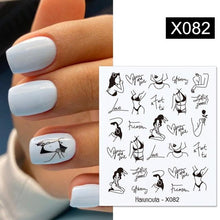 Load image into Gallery viewer, Embossed Nails Sticker 3D Flower Leaves Slider Water Transfer Nail Decals for Nail Art Transfer Sticker  3D Wave Design Decoration for Women Girls Art Stickers Decal Decoration Metallic Curve Strip Line Nail Decor
