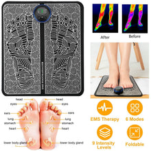 Load image into Gallery viewer, EMS Foot Massage Pad Electric Stimulator
