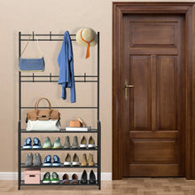 将图片加载到图库查看器，Entryway Coat Hat Rack Shoe Storage Shelf
