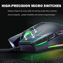 Load image into Gallery viewer, Ergonomic Design Wired RGB Professional Gaming Mouse Optical Gamer Mice Adjustable DPI Mouse With Backlight For Computer
