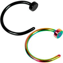 Load image into Gallery viewer, 20G 5/16 Multi Color Nose Hoop Set of 5
