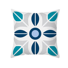 Load image into Gallery viewer, Ethnic Floral Patterns Sofa Cushion Cases Nordic Geometric Simple Blue Modern Decorative Throw Pillow Case Cushion Case For Room Bedroom Pillows Case Bohemian Decor Home Pillows 45x45CM
