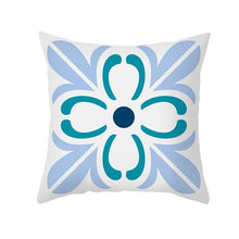 Load image into Gallery viewer, Ethnic Floral Patterns Sofa Cushion Cases Nordic Geometric Simple Blue Modern Decorative Throw Pillow Case Cushion Case For Room Bedroom Pillows Case Bohemian Decor Home Pillows 45x45CM

