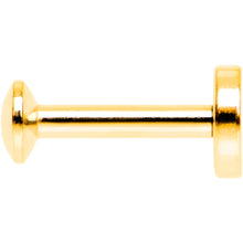 将图片加载到图库查看器，1/4 Gold IP 4mm Circle Internal Thread Daith Cartilage Tragus
