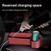 将图片加载到图库查看器，Expandable Car Seat Gap Organizer with Cup &amp; Phone Holder
