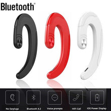 Load image into Gallery viewer, Exquisite Headphone Bluetooth Headset Single Noise Cancelling Ambient Sound Earphone Wireless Bluetooth Earbuds Office Over Ear Headphones Handsfree Business Bone Conduction Earphones Comfortable Secure Fit Headphones With Mic

