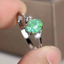 Load image into Gallery viewer, Exquisite Oval Artificial Opal Rings
