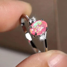 Load image into Gallery viewer, Exquisite Oval Artificial Opal Rings
