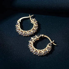 将图片加载到图库查看器，Exquisite Zirconia Hoop Earrings
