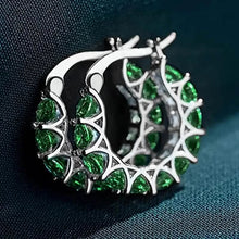 将图片加载到图库查看器，Exquisite Zirconia Hoop Earrings
