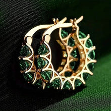 将图片加载到图库查看器，Exquisite Zirconia Hoop Earrings
