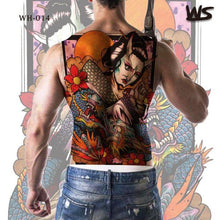 Load image into Gallery viewer, Extra Large Back Temporary Lion Tatoo Sticker Waterproof Black Luxury Big Modern  Design For Mens
