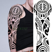 Load image into Gallery viewer, Extra Large Full Arm Leg Body Hand Waterproof Fake Tattoo Stickers Temporary Realistic Black Modern Mens Tattoo
