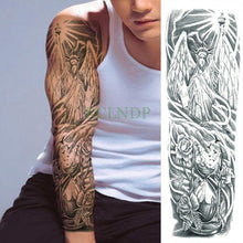 Load image into Gallery viewer, Extra Large Full Arm Leg Body Hand Waterproof Fake Tattoo Stickers Temporary Realistic Black Modern Mens Tattoo
