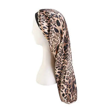 Load image into Gallery viewer, Extra Long Satin Bonnet Sleep Cap Long Bonnet for Braids Hair Loose Cap
