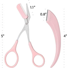 Load image into Gallery viewer, Eyebrow Trimmer Scissors with Comb
