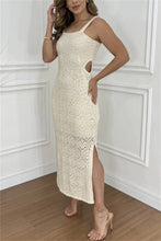 Load image into Gallery viewer, Sky Blue Cutout Side Maxi Dress Elegant Party Summer Long Dress For Girls
