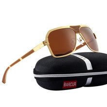将图片加载到图库查看器，Brand Designer Driving Sunglasses for Men Polarized Sunglasses Men in Aviation Retro Design With High Quality  Full Metal Frame  and UV400 Protection
