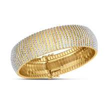 Load image into Gallery viewer, 14k Yellow Gold Bold Diamante Flex Bracelet (17.10 mm)
