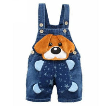 Load image into Gallery viewer, Modern Cartoon Baby Clothing Boys &amp; Girls Jeans Overalls Shorts Toddler Infant Rompers For Kids In Fashion Deisgn
