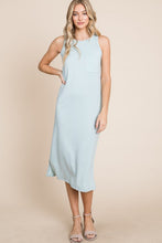 将图片加载到图库查看器，Ribbed Knit Sleeveless Midi Dress For Women – Simple, Casual, Elegant, Versatile and Chic Midi Dress with Ribbed Texture for Every Occasion
