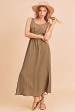 Load image into Gallery viewer, Side Slit Round Neck Sleeveless Tank Dress For Women Versatile, Comfortable, and Breezy Wardrobe Essential for Warm Weather
