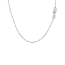 Load image into Gallery viewer, 18k White Gold Box Chain 0.6mm
