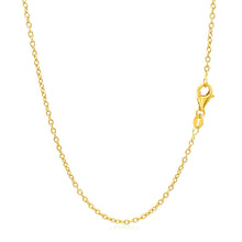 将图片加载到图库查看器，18k Yellow Gold Round Cable Link Chain 1.5mm

