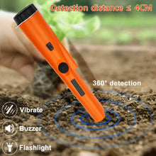 Load image into Gallery viewer, 360° Pinpointer Metal Detector with LED, Vibration &amp; Holster (Orange)
