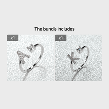 Load image into Gallery viewer, Popular Fashion Silvery AZ Letter Ring Initials Wedding Love Couple Rings Bridesmaid Gift
