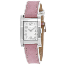 将图片加载到图库查看器，Coach Women's Pink Leather Silver Quartz
