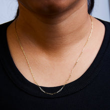 Load image into Gallery viewer, Unisex Solid 14K Yellow Gold 1.5mm Paperclip Chain Necklace - 18 Inches
