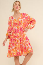 将图片加载到图库查看器，Full Size Printed Tie Back Long Sleeve Summer Dress For Women – Stylish Printed Dress, Chic Tie Back Long Sleeve Dress, Elegant Long Sleeve Dress, Fashionable Printed Dress, Versatile Long Sleeve Dress, Sophisticated Tie-Back Dress
