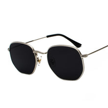 Load image into Gallery viewer, Unisex Woman and Man  Vintage Retro and Modern  Sunglasses Square Metal Frame Sunglasses Pilot Mirror Classic  With UV400 Protection
