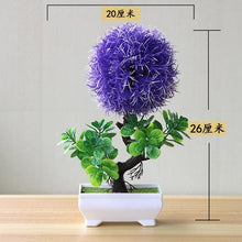 Load image into Gallery viewer, Fake Flowers Potted Ornaments 15x26cm Small Tree Potted Home Hotel Garden Decor Bonsai Artificial Home Decor
