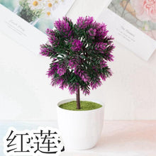 Load image into Gallery viewer, Fake Flowers Potted Ornaments 15x26cm Small Tree Potted Home Hotel Garden Decor Bonsai Artificial Home Decor
