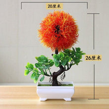 Load image into Gallery viewer, Fake Flowers Potted Ornaments 15x26cm Small Tree Potted Home Hotel Garden Decor Bonsai Artificial Home Decor
