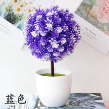 Load image into Gallery viewer, Fake Flowers Potted Ornaments 15x26cm Small Tree Potted Home Hotel Garden Decor Bonsai Artificial Home Decor
