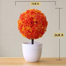 Load image into Gallery viewer, Fake Flowers Potted Ornaments 15x26cm Small Tree Potted Home Hotel Garden Decor Bonsai Artificial Home Decor
