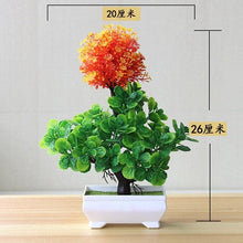 Load image into Gallery viewer, Fake Flowers Potted Ornaments 15x26cm Small Tree Potted Home Hotel Garden Decor Bonsai Artificial Home Decor

