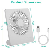 将图片加载到图库查看器，Fan USB Rechargeable Table Portable Desk Cooling Fan
