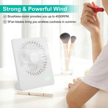 将图片加载到图库查看器，Fan USB Rechargeable Table Portable Desk Cooling Fan
