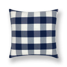 将图片加载到图库查看器，Farmhouse Plaid Striped Linen Cotton Pillow Covers Outdoor Plaid Square Pillow Cushion Case Cotton Linen Throw Pillow Covers Sofa Chair Decorative Cotton Cushions Cover Red Green Blue Pillowcase
